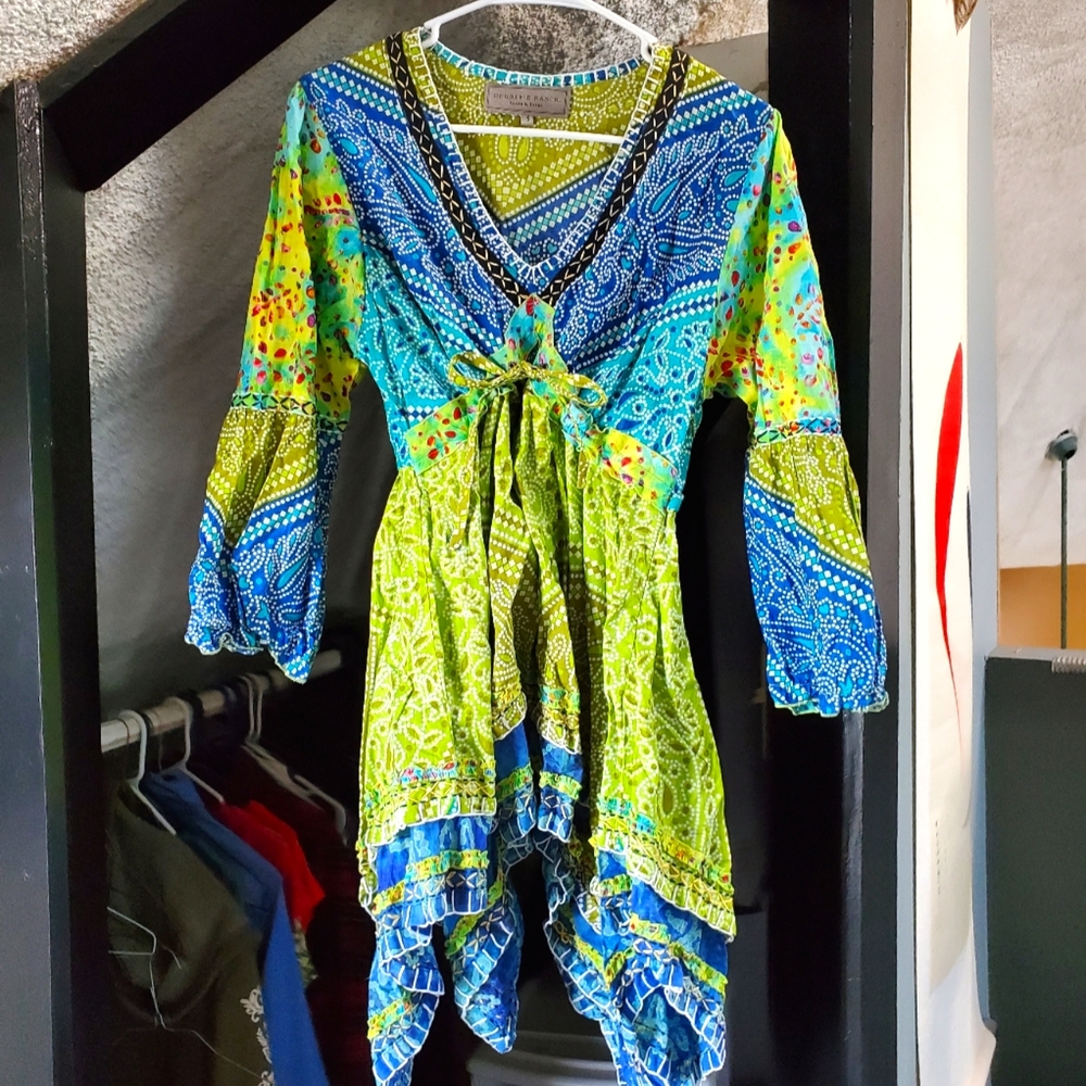 Stunning! Boho Double D Ranch Blouse